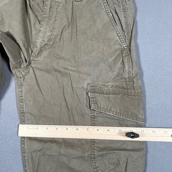 Vintage‎ Old Navy Cargo Pants Mens 31x28 Olive Green Military Utility Y2K - Picture 8 of 11